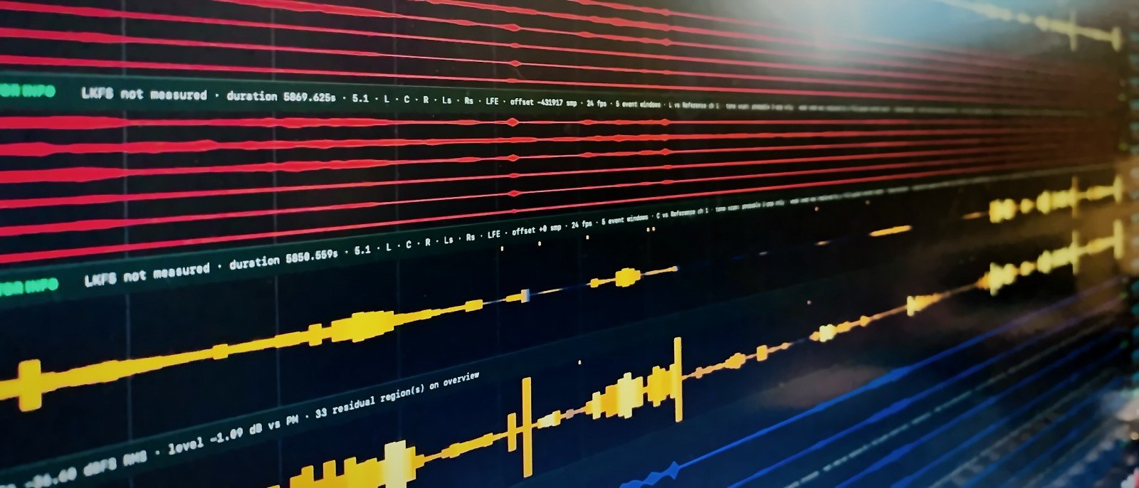 Multichannel waveforms in one of our in-house validation tools